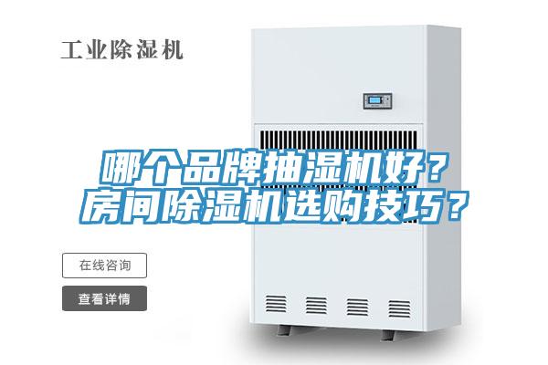 哪個品牌抽濕機好？房間榴莲视频官网APP選購技巧？