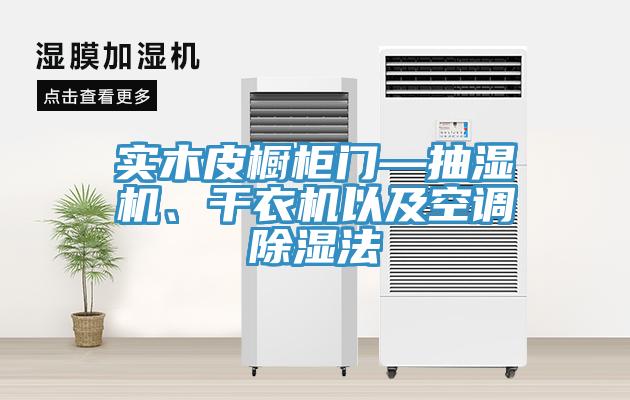實木皮櫥櫃門—抽濕機、幹衣機以及空調除濕法