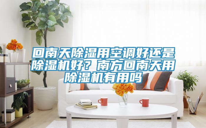 回南天除濕用空調好還是榴莲视频官网APP好？南方回南天用榴莲视频官网APP有用嗎