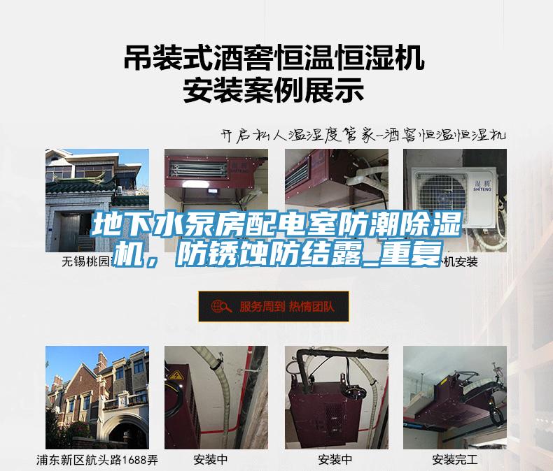 地下水泵房配電室防潮榴莲视频官网APP，防鏽蝕防結露_重複