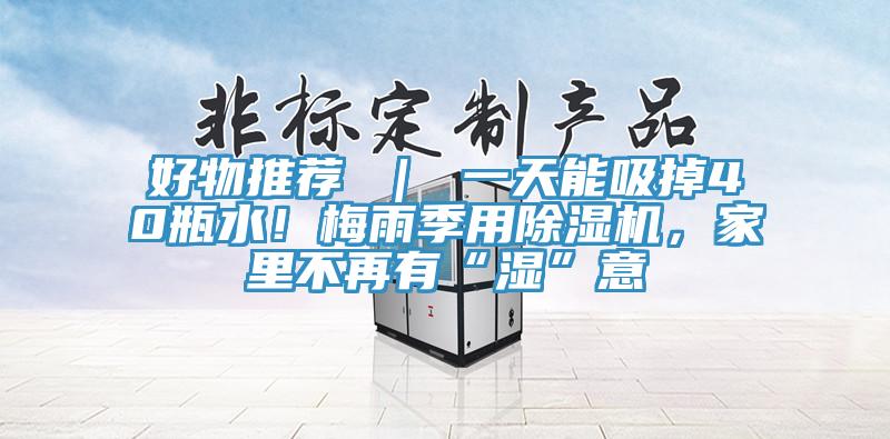 好物推薦 ｜ 一天能吸掉40瓶水！梅雨季用榴莲视频官网APP，家裏不再有“濕”意