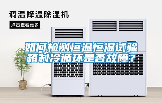 如何檢測恒溫恒濕試驗箱製冷循環是否故障？