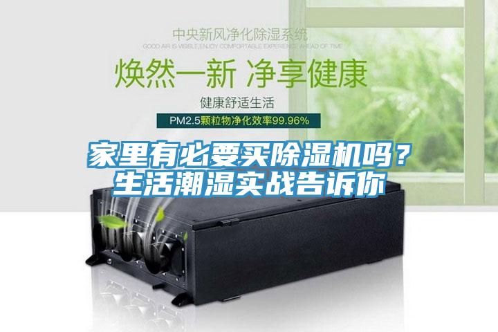 家裏有必要買榴莲视频官网APP嗎？生活潮濕實戰告訴你