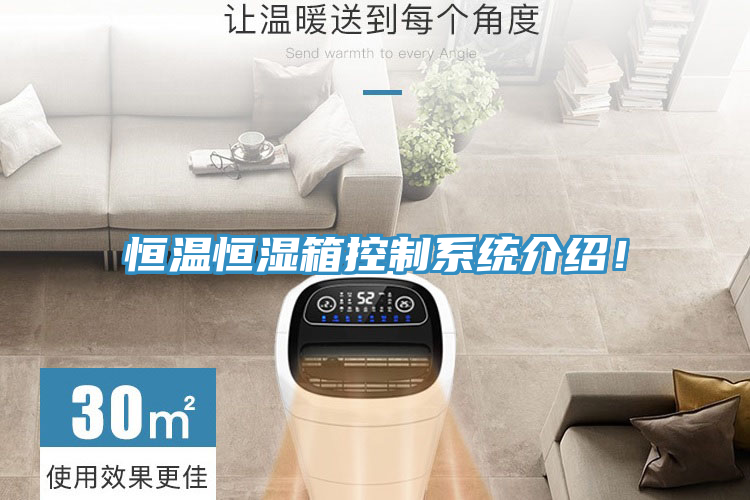 恒溫恒濕箱控製係統介紹！