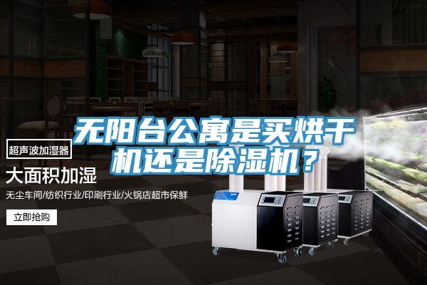 無陽台公寓是買烘幹機還是榴莲视频官网APP？