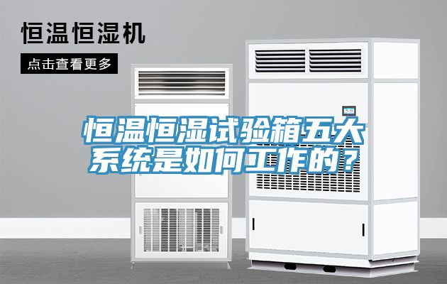 恒溫恒濕試驗箱五大係統是如何工作的？