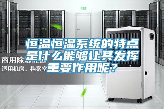 恒溫恒濕係統的特點是什麽能夠讓其發揮重要作用呢？