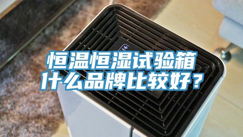 恒溫恒濕試驗箱什麽品牌比較好？