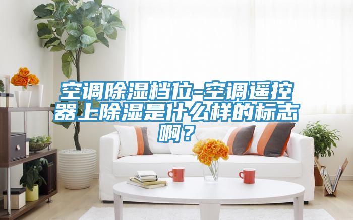 空調除濕檔位-空調遙控器上除濕是什麽樣的標誌啊？