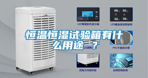恒溫恒濕試驗箱有什麽用途 ？