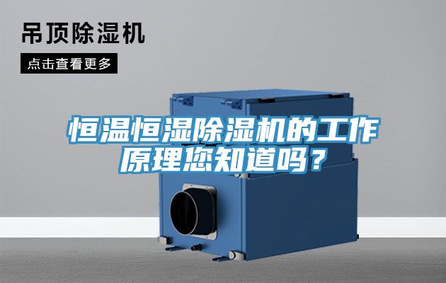 恒溫恒濕榴莲视频官网APP的工作原理您知道嗎？