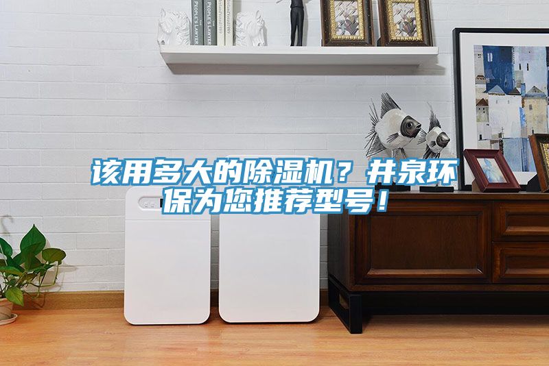 該用多大的榴莲视频官网APP？井泉環保為您推薦型號！