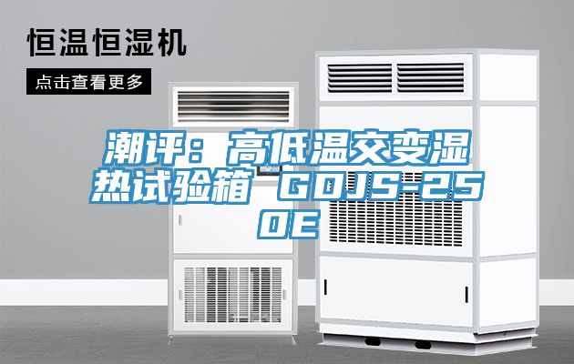 潮評：高低溫交變濕熱試驗箱 GDJS-250E