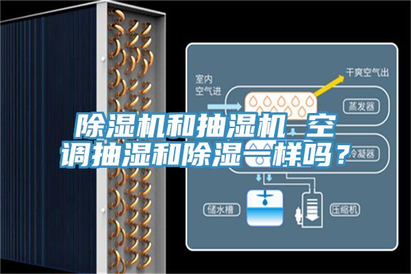 榴莲视频官网APP和抽濕機 空調抽濕和除濕一樣嗎？