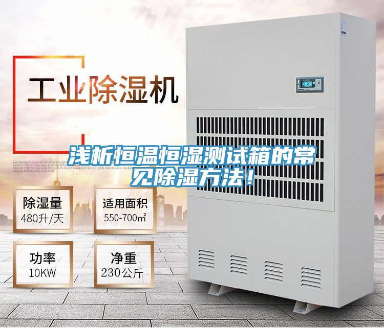 淺析恒溫恒濕測試箱的常見除濕方法！